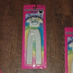Kids Doll Outfit White Top and Pants